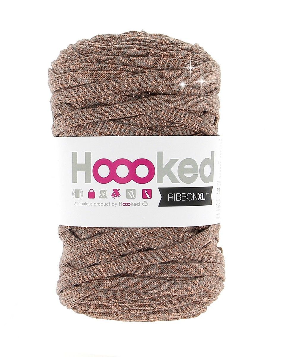 Hoooked RibbonXL Lurex Fb. Copper Wood