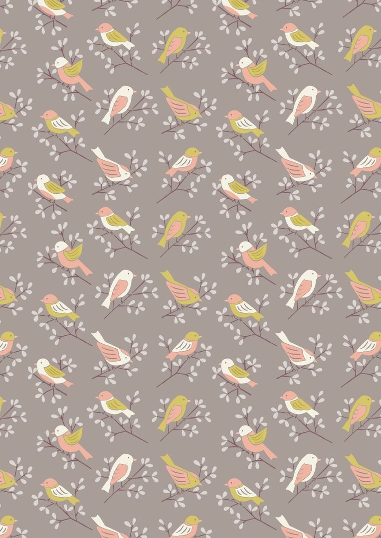 Lewis & Irene A little Bird Told Me Little Birds on Tea 112 cm wide, 100 % Cotton
