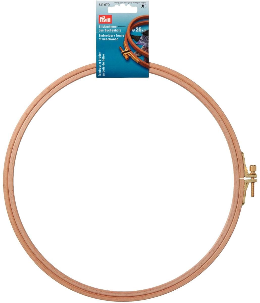 Prym Consumer Europe GmbH-Stickrahmen Buchenholz mit Schraube 8 mm x 25,0 cm_365-611679_