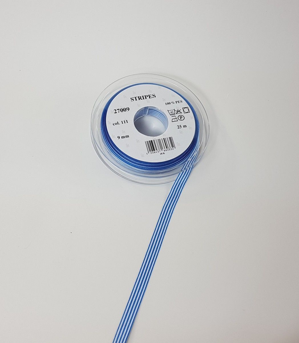 Taffeta ribbon stripes; 100% PES  col. 111 miss white striped Taffeta ribbon stripes; 100% PES  col. 111 miss white striped