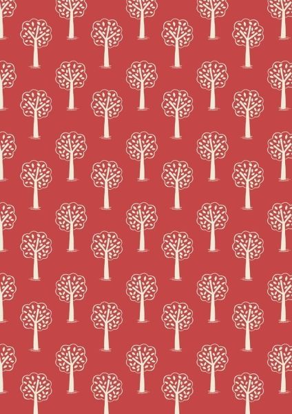 Lewis & Irene Fox & Friends Red Trees 112 cm wide, 100% Cotton Lewis & Irene Fox & Friends Red Trees 112 cm wide, 100% Cotton