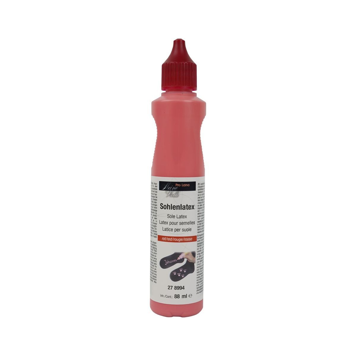 PRO LANA Sohlenlatex 88ml ammoniakfrei rot