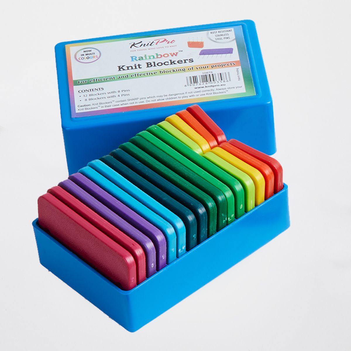 KnitPro Kammnadeln mit Befestigungslöchern Regenbogen, Packung mit 20 Stück KnitPro Kammnadeln mit Befestigungslöchern Regenbogen, Packung mit 20 Stück