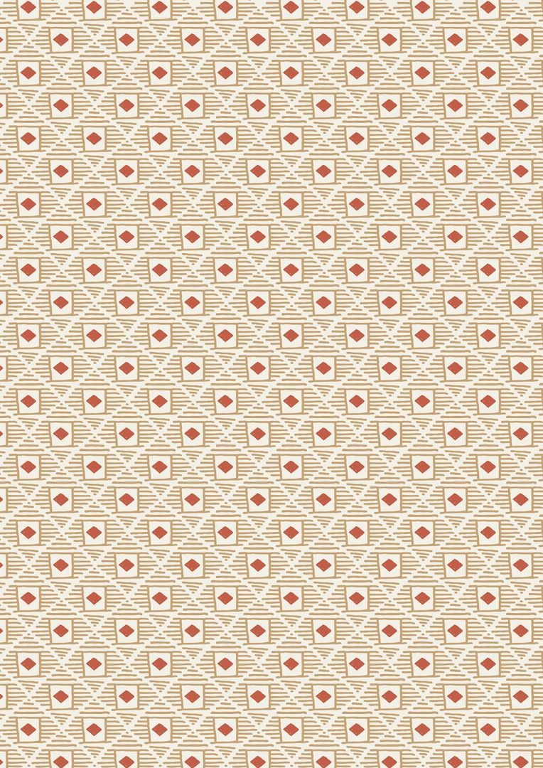 Lewis & Irene Big Bear, Little Bear Woody Diamonds On Biscuit 10 m Ballen, 112 cm breit, 100% Baumwolle