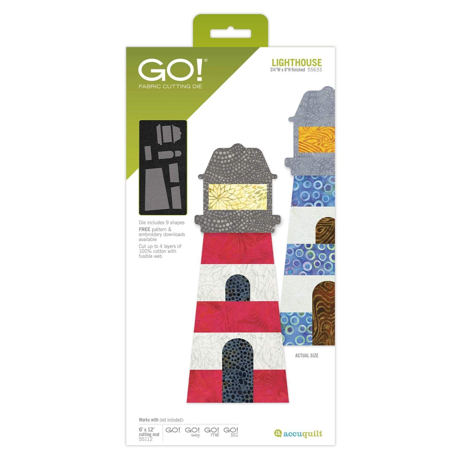 Accuquilt-Accuquilt Stanzform Leuchtturm_28-55633_