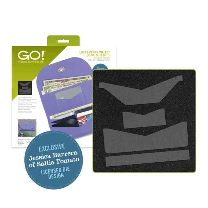 Accuquilt Stanzform Lucky Penny Wallet  (2er Set) by Sallie Tomato