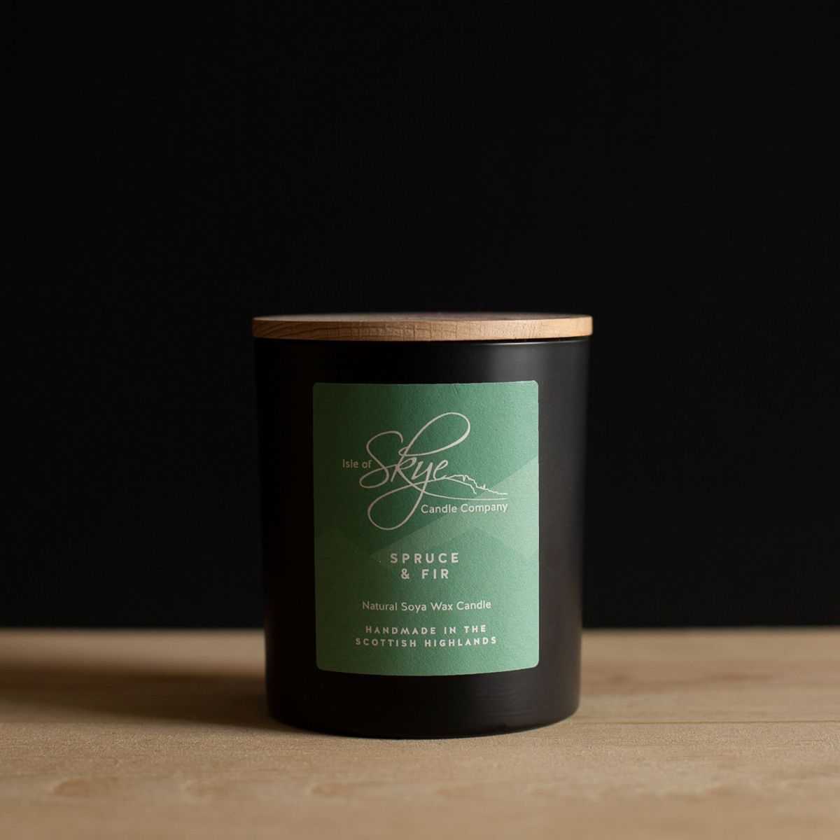 Skye Candle Large Tumbler Candle 45h burn time with Wooden Branded lid, Spruce & Fir Skye Candle Large Tumbler Candle 45h burn time with Wooden Branded lid, Spruce & Fir