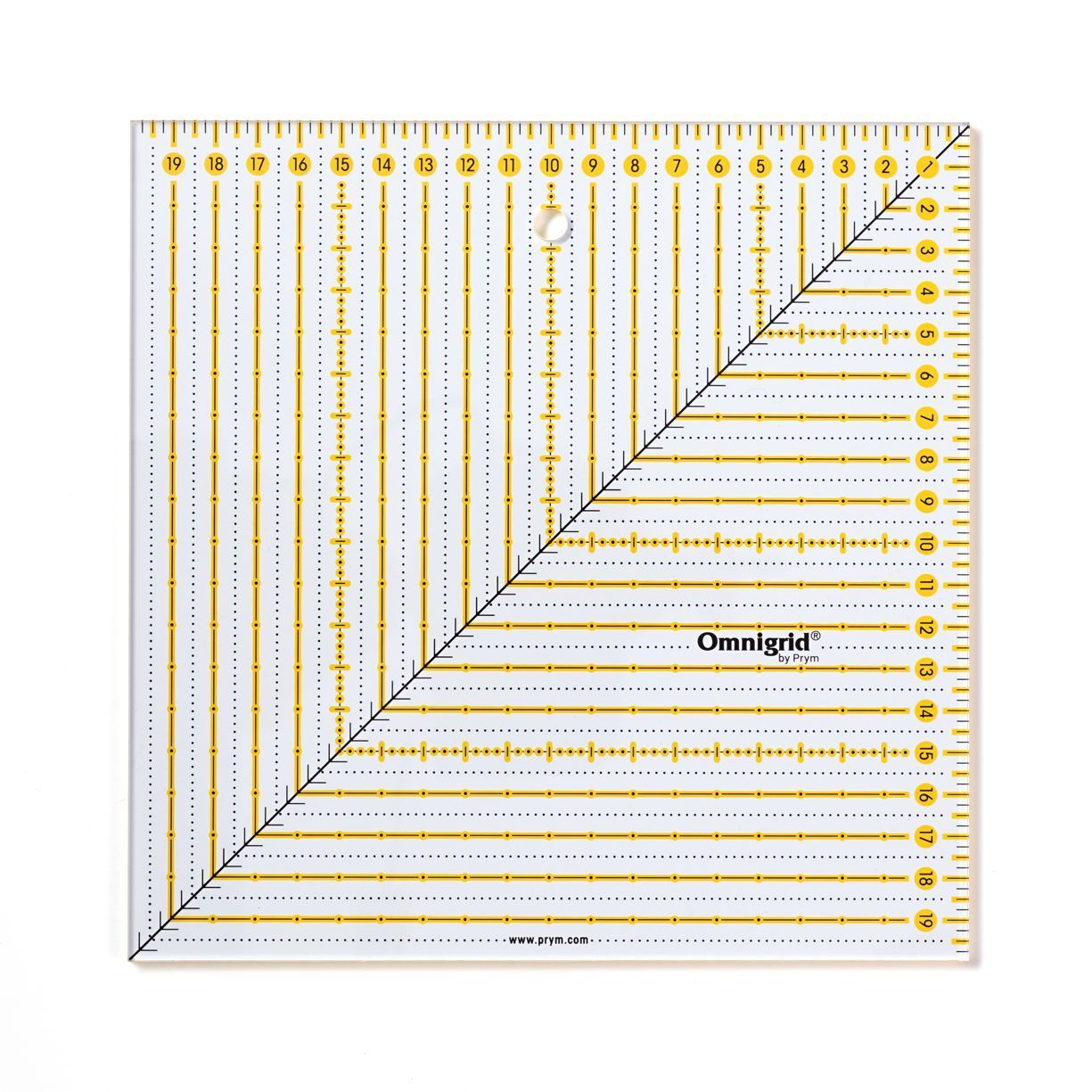 Prym Consumer Europe GmbH-Prym Omnigrid Lineal Quadrat 20x20cm VE3_365-611655_