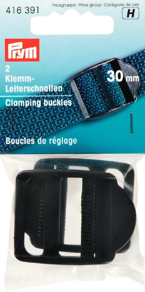 Klemm-Leiterschnallen KST 30 mm schwarz, 2 Stück /VE5 Klemm-Leiterschnallen KST 30 mm schwarz, 2 Stück /VE5