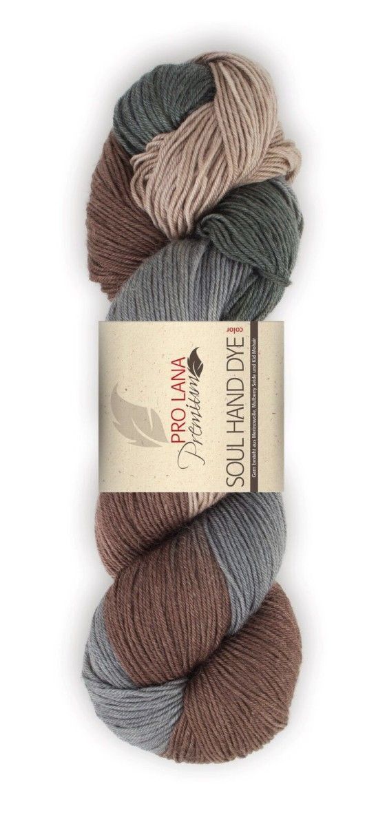 PRO LANA Soul Handdye  50% Merino / 15% Kid Mohair / 20% Polyamide / 15% Silk