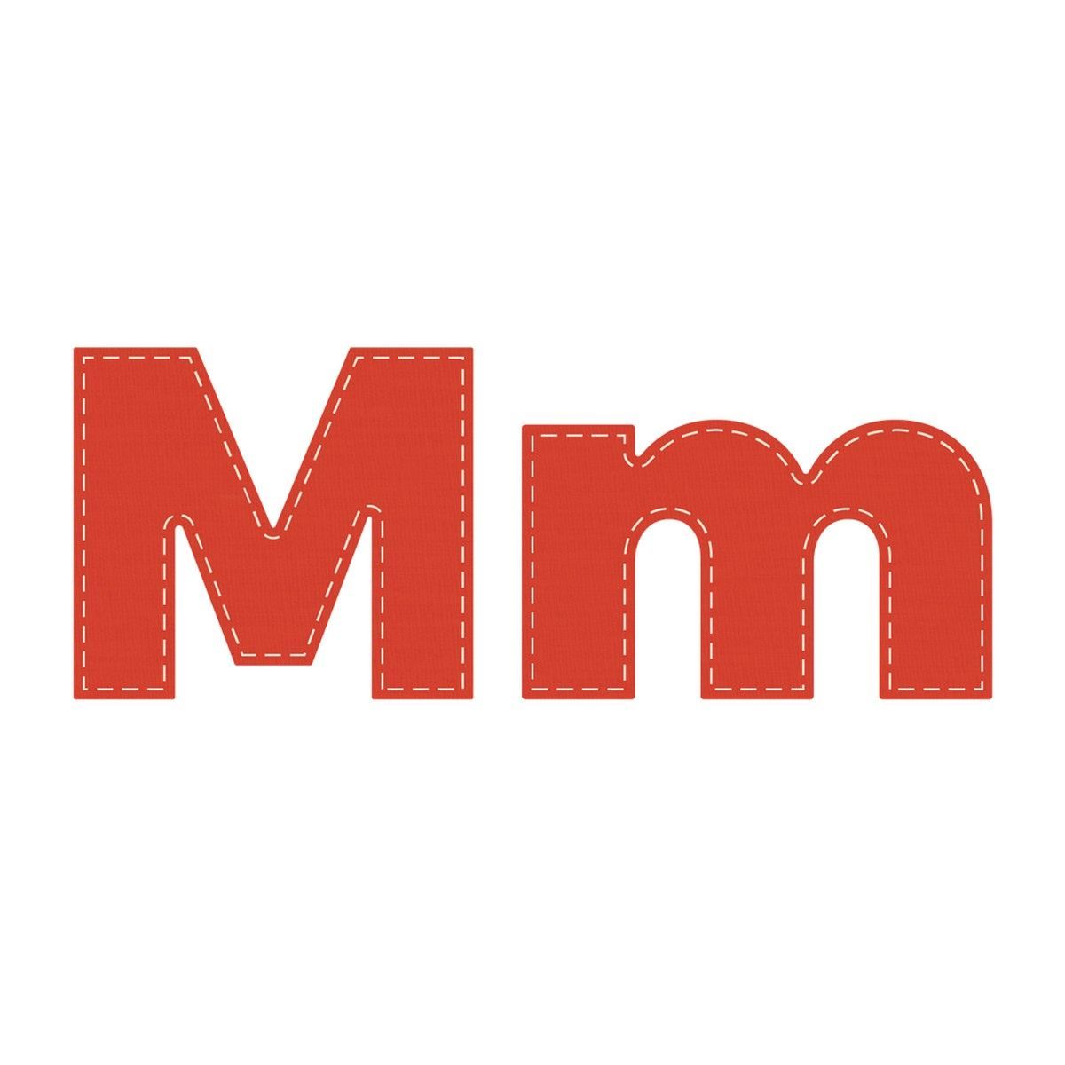 Crafters Edge Die Set Letter M m