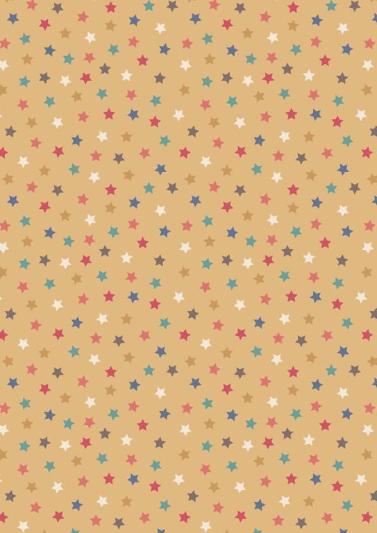 Lewis & Irene Ltd.-Lewis & Irene Vintage Circus Little Stars Antique Gold_36-A144-2_