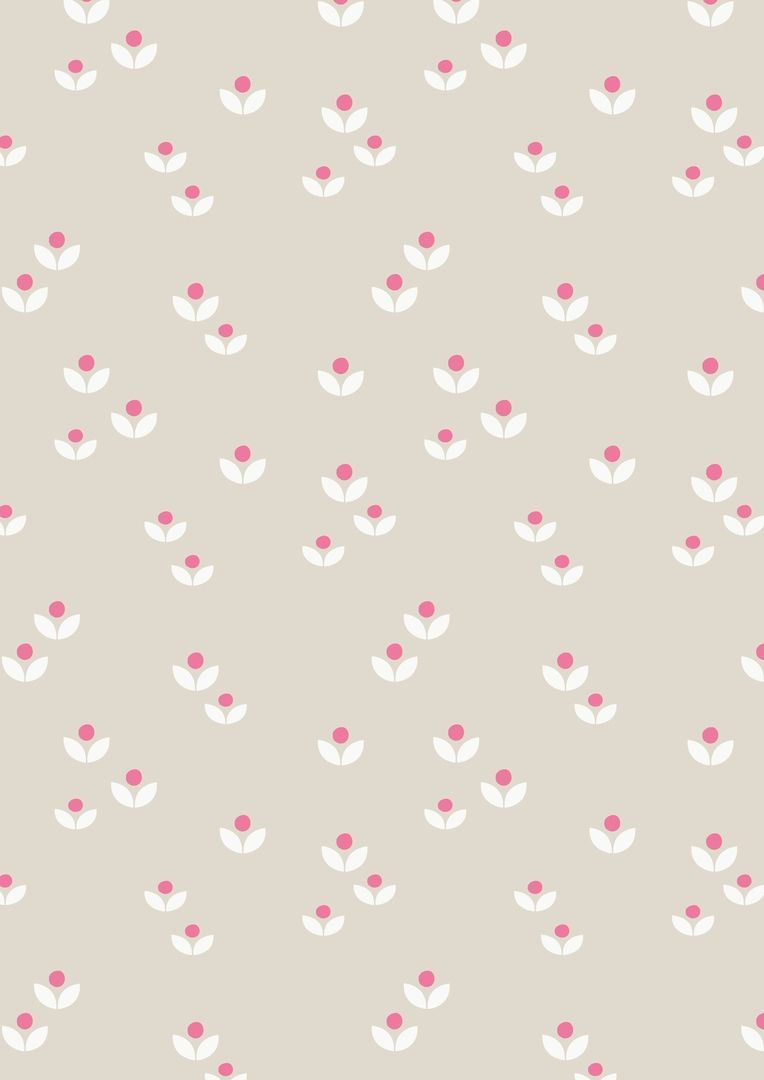 Lewis & Irene Sam & Mitzi Dotty Flower On Linen 10 m Ballen, 112 cm breit, 100% Baumwolle