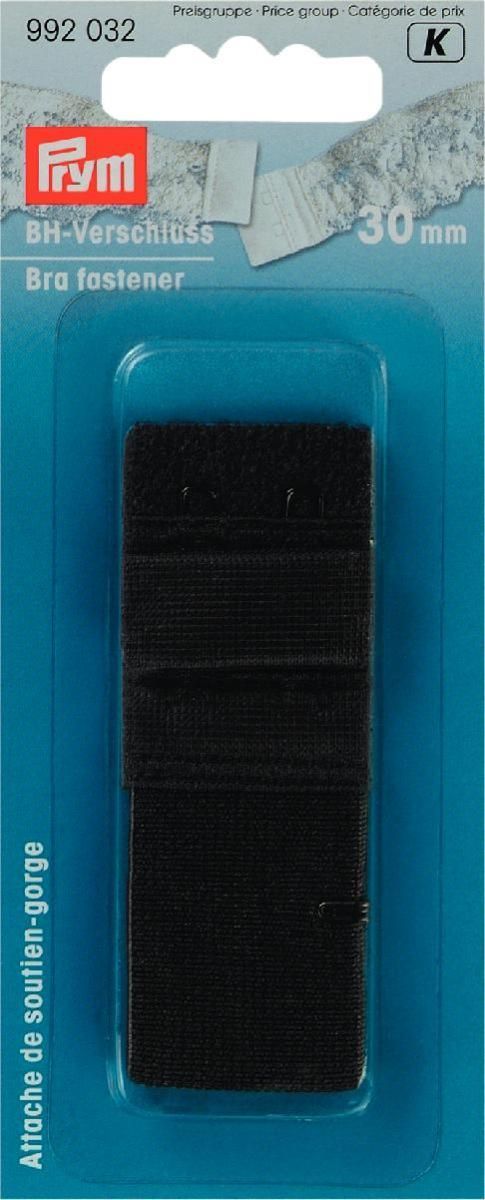 Prym Consumer Europe GmbH-BH-Verschluß schwarz   30mm_365-992032_