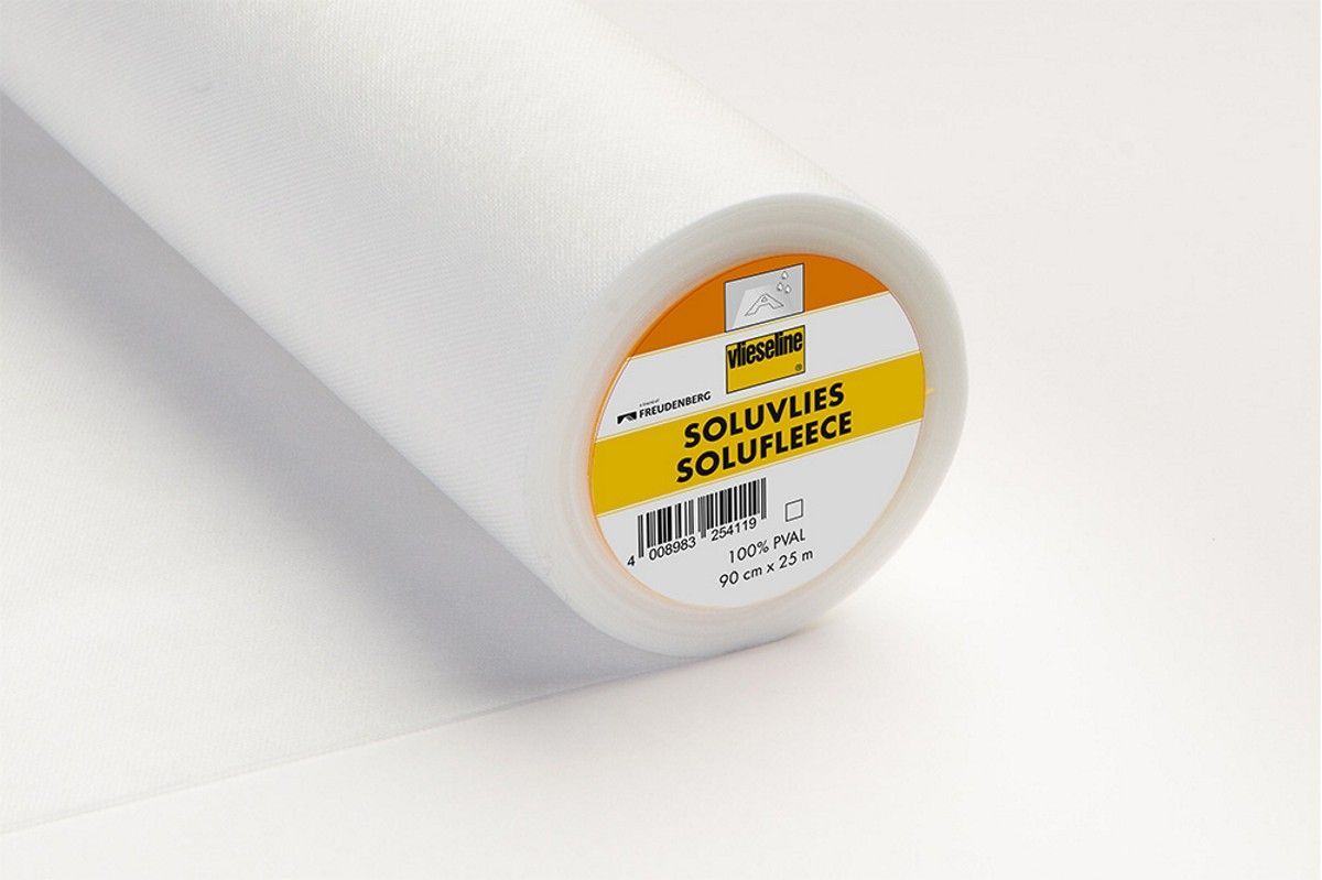 Soluvlies white  0,9 x 25m 100% PVAL, 0,98 x 27,3yd