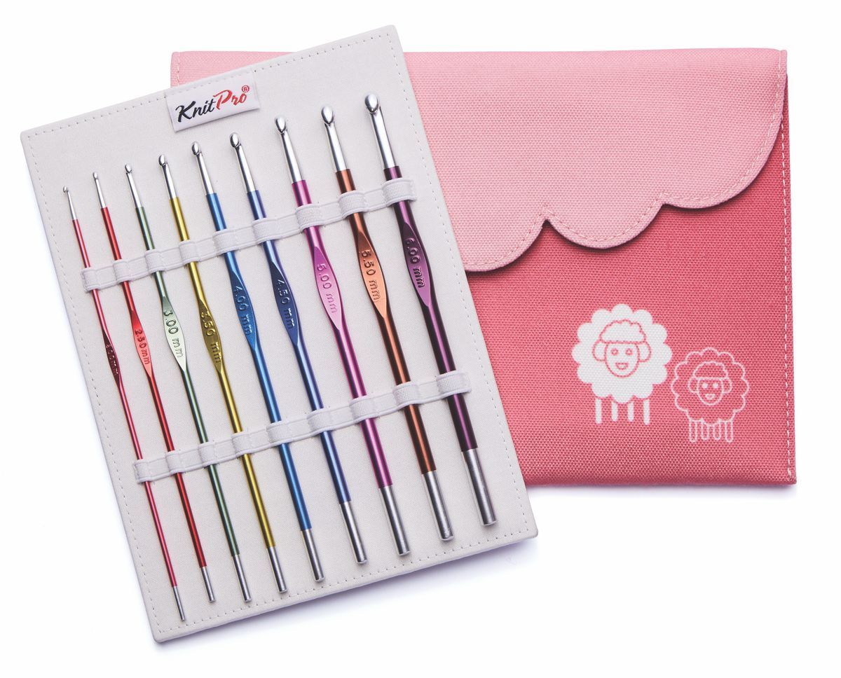 KnitPro Crochet hook set consisting of 9 needles + folder