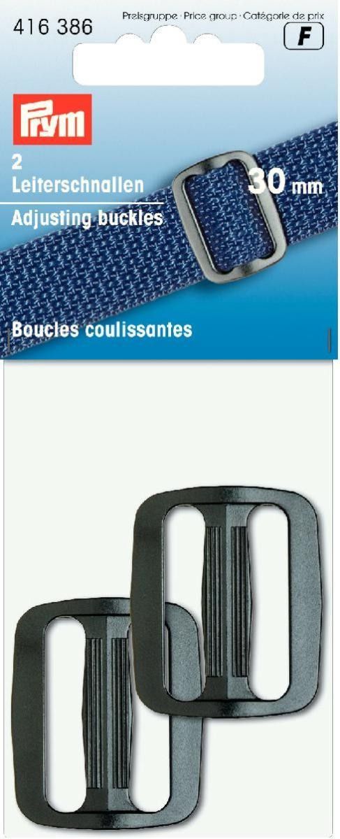 Prym Leiterschnallen, stark, schwarz VE5 30mm, 2 Stück  Prym Leiterschnallen, stark, schwarz VE5 30mm, 2 Stück