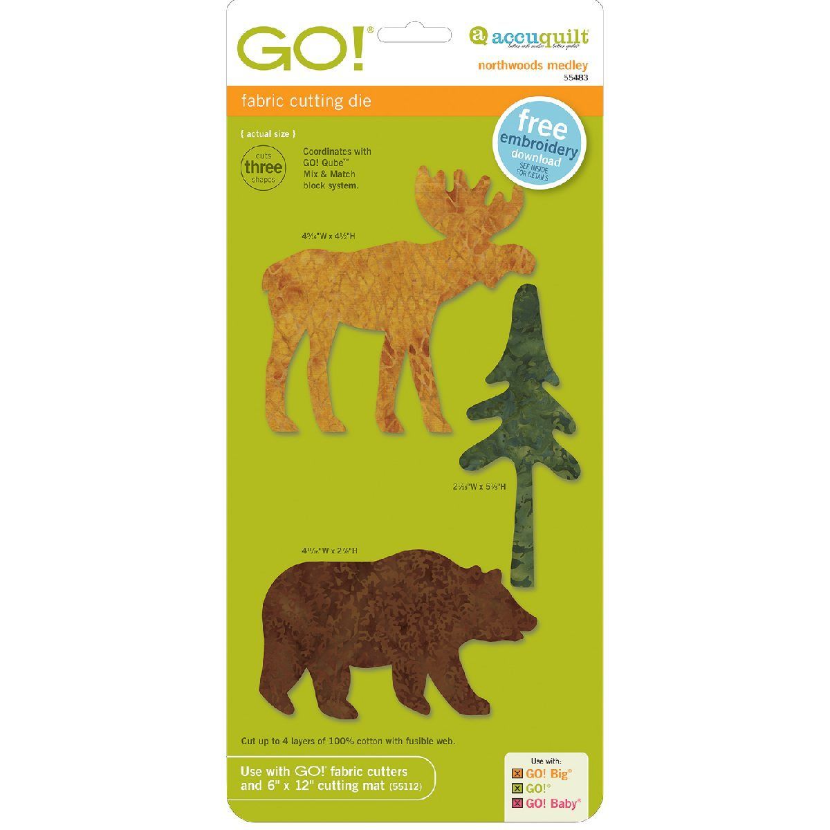 Accuquilt-Accuquilt Stanzform Northwoods Medley_28-55483_