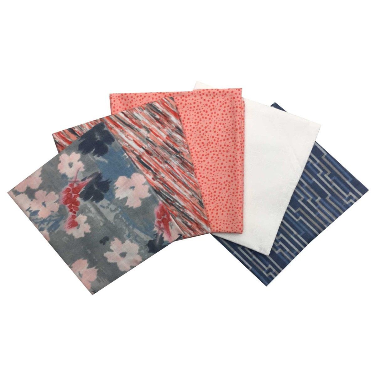 Visage Textiles Ltd-Fat Quarter Stoffpaket Marbella, grau, 100% CO ***_46-228602_