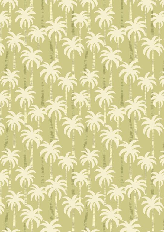 Lewis & Irene Tropicana Palm Trees On Sand 112 cm breit, 100% Baumwolle Lewis & Irene Tropicana Palm Trees On Sand 112 cm breit, 100% Baumwolle
