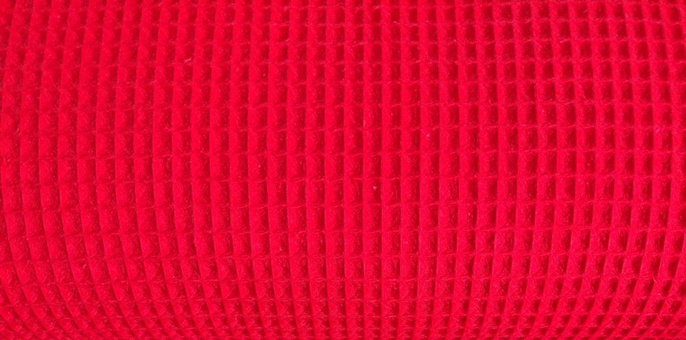 Waffle Pique, red uni, 100% cotton width 1,5m(59 inches), 10m bolt Waffle Pique, red uni, 100% cotton width 1,5m(59 inches), 10m bolt