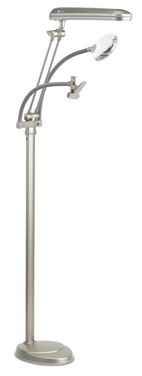 OttLite 3-n-1 Floor Lamp, champagne with magnifier and clamp, 24 Watt OttLite 3-n-1 Floor Lamp, champagne with magnifier and clamp, 24 Watt