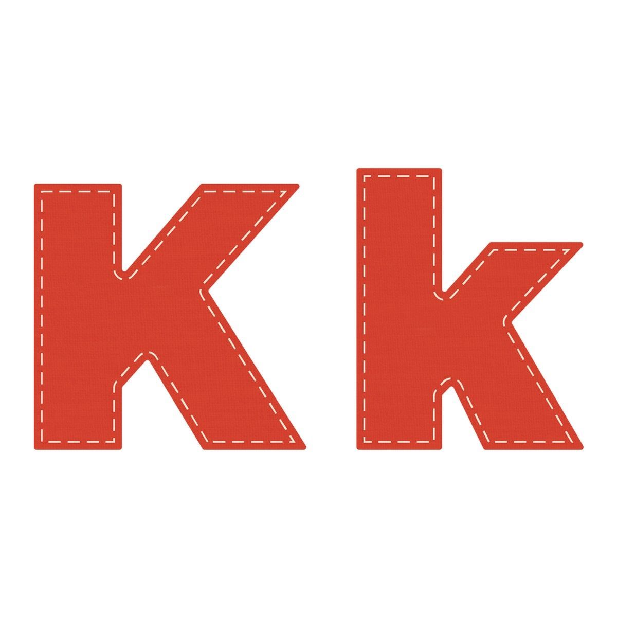 Crafters Edge Die Set Letter K k