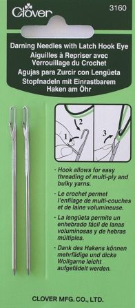 Clover MFG Co.Ltd.-Clover Stopfnadel mit Einrastbarem Haken am Öhr_24-3160_
