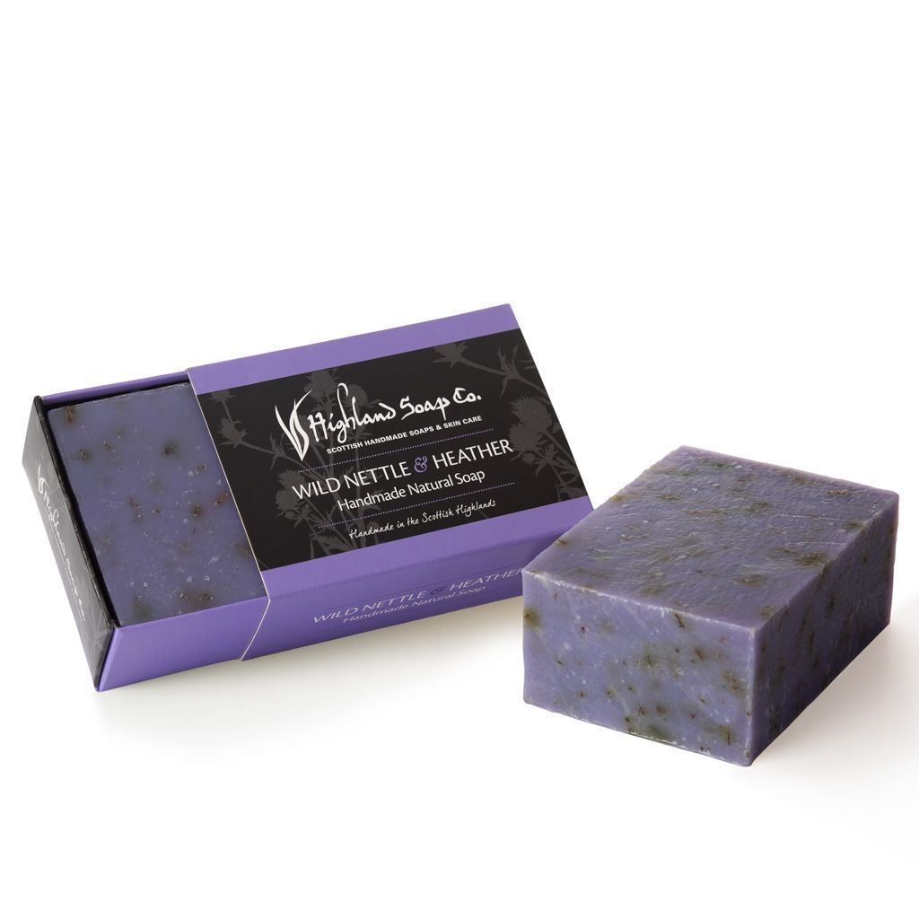 Highland Soap Bio-Seife Handmade Mini/Gäste Wild Nettle & Heather (wilde Nessel & Heidekraut) Highland Soap Bio-Seife Handmade Mini/Gäste Wild Nettle & Heather (wilde Nessel & Heidekraut)