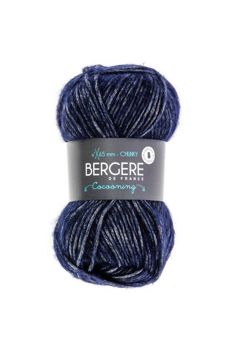 Bergere Cocooning 47% Polyester, 27% Wool, 26% Polyacrylic, 125m/50g,  col. Marine