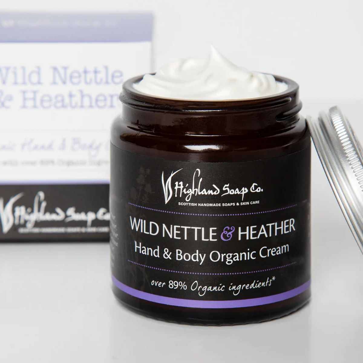Highland Soap Bio Creme  Wild Nettle & Heather (wilde Nessel & Heidekraut) 120ml Highland Soap Bio Creme  Wild Nettle & Heather (wilde Nessel & Heidekraut) 120ml
