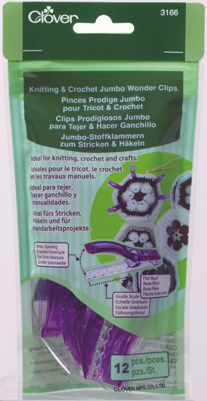 Clover MFG Co.Ltd.-Clover Stoffklammern Jumbo_24-31660_