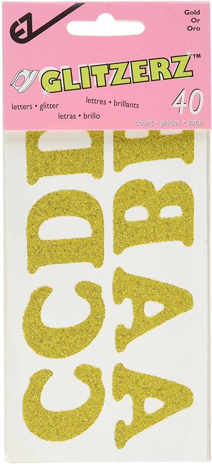 EZ Quilting-EZ Bügelapplikation Buchstaben Glitzer Gold_31-8811920_