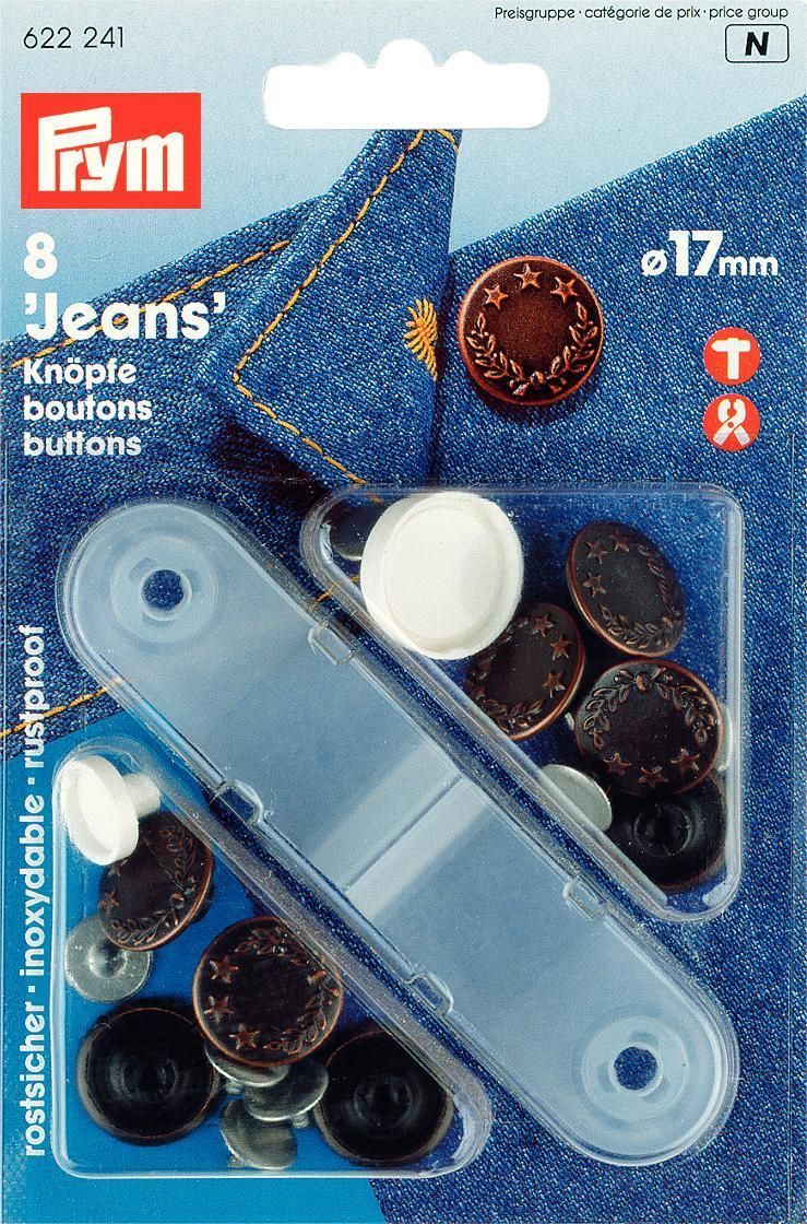 Prym Consumer Europe GmbH-NF-Jeans-Knöpfe 17mm    8St_365-622241_