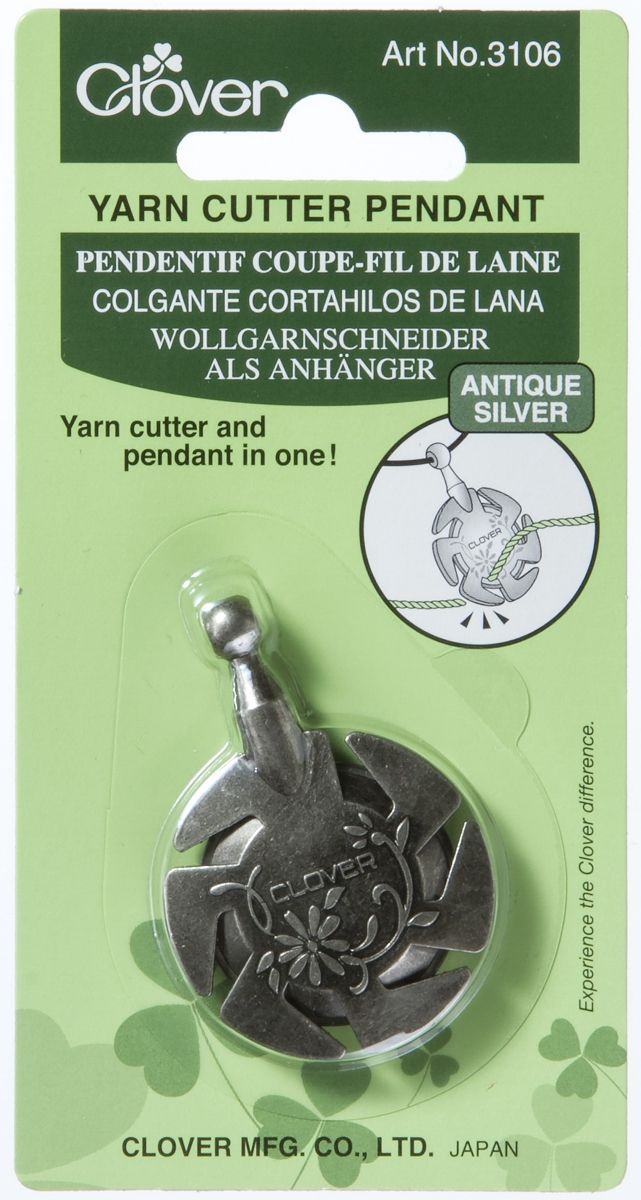 Clover MFG Co.Ltd.-Wollgarnschneider Anhänger Silber /VE3_24-3106_