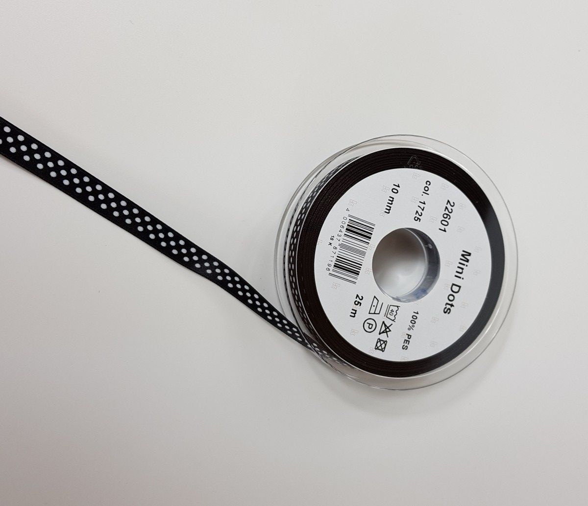 Seidenbandweberei-Satinband Mini Dots; 100% PES_55-226011725_