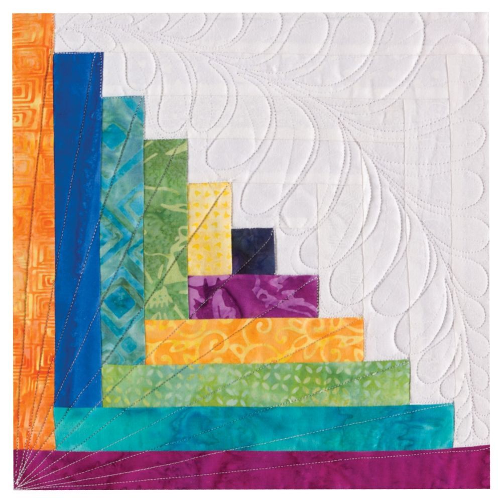 Accuquilt Stanzform Log Cabin 12 inch by Leslie Main, fertige Größe ca. 30,5 cm Accuquilt Stanzform Log Cabin 12 inch by Leslie Main, fertige Größe ca. 30,5 cm