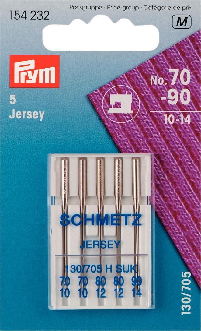 Nähmaschinennadeln,ST, Syst. 705, Jersey 70-90 5 Stück