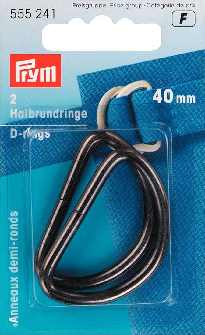 Prym Consumer Europe GmbH-Halbrundringe 40mm altsilber ***_365-555241_