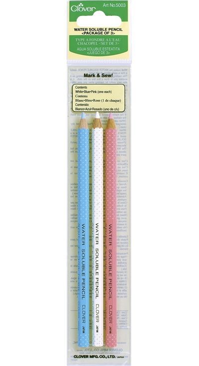 Clover MFG Co.Ltd.-Vorzeichenstift-3er Set, wasserlösl._24-5003_