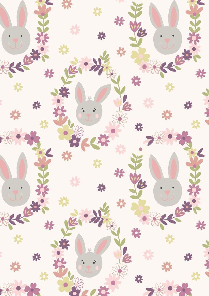 Lewis & Irene Ltd.-Lewis & Irene Bunny Garden Bunny Wreath White_36-A146-1_