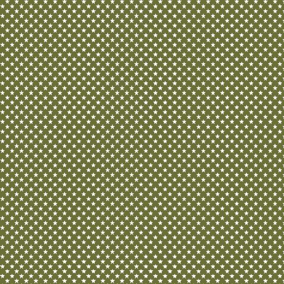 Baumwollstoff PETIT STARS Grün, 100% Baumwolle