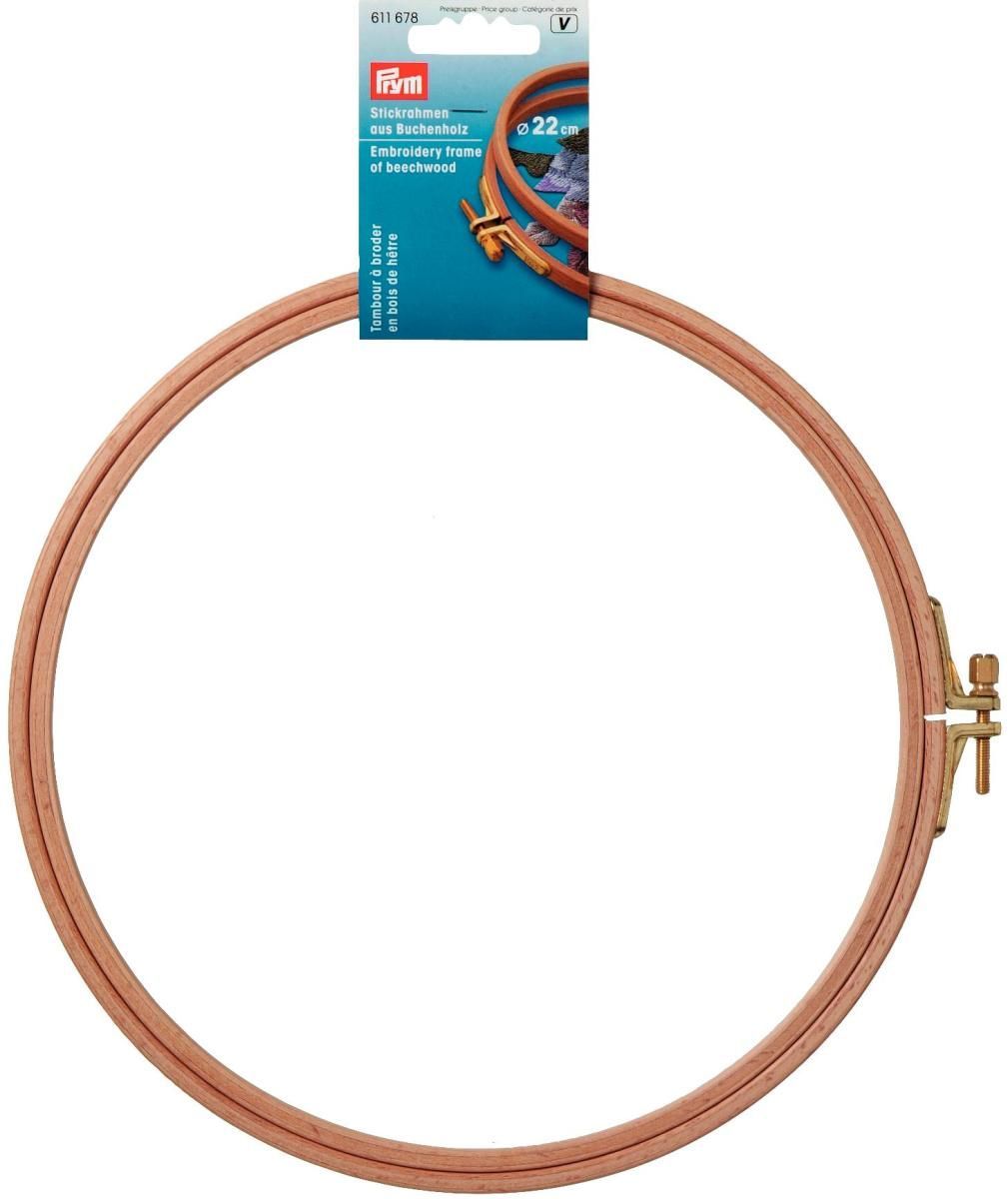 Prym Consumer Europe GmbH-Stickrahmen Buchenholz mit Schraube 8 mm x 21,5 cm_365-611678_
