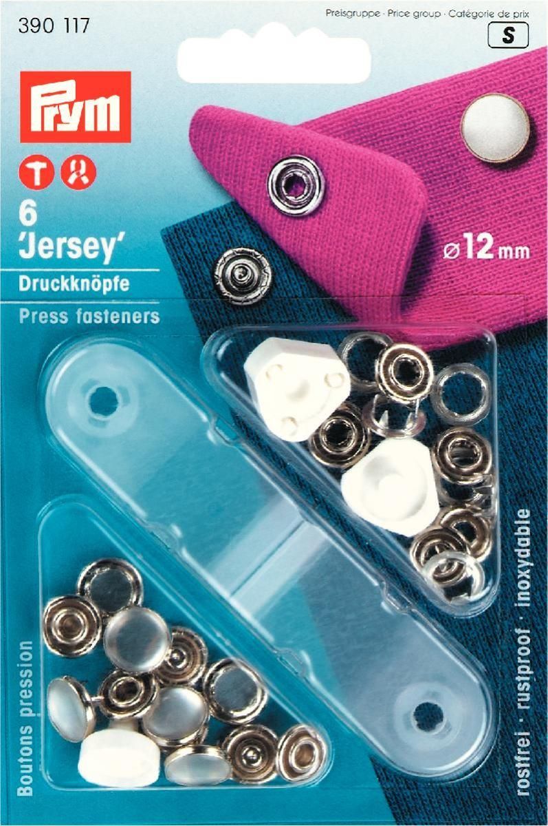Prym Consumer Europe GmbH-NF-Druckkn.JERSEY MS weiß_365-390117_