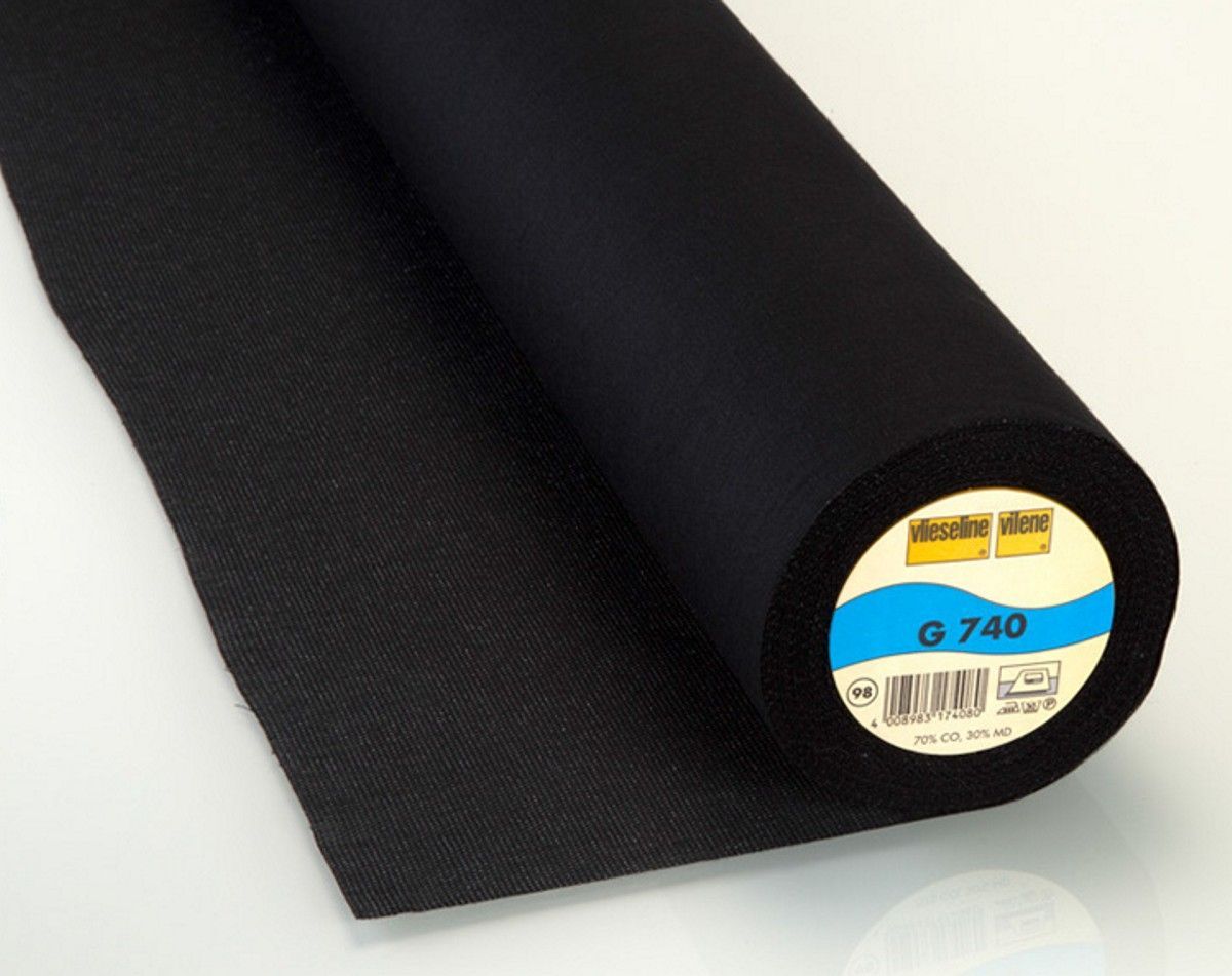 Woven Interlining G740 black 0,9x25m