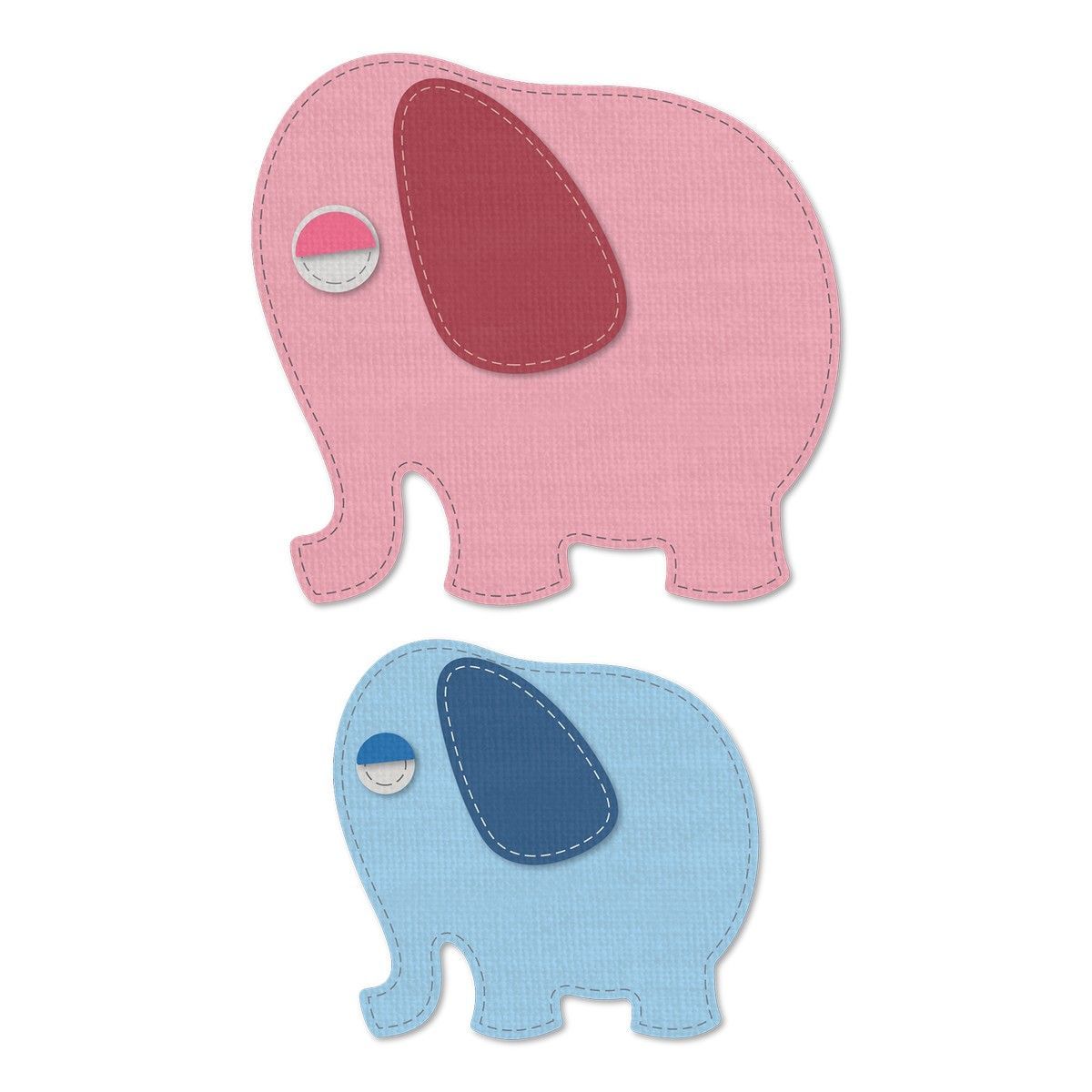 Crafters Edge Stanzform Set Mama und Baby Elefant Crafters Edge Stanzform Set Mama und Baby Elefant