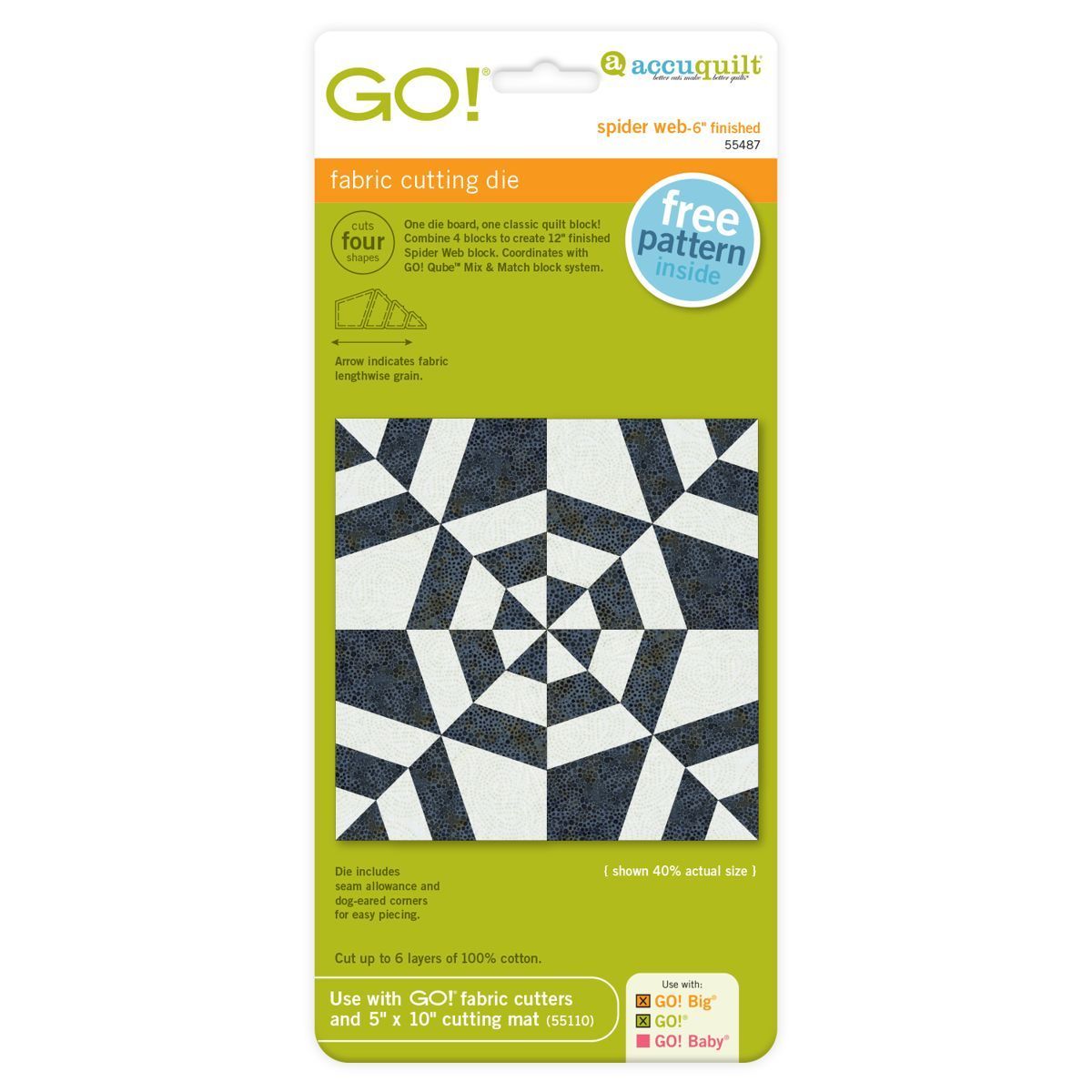 Accuquilt-Accuquilt Stanzform Spider Web_28-55487_