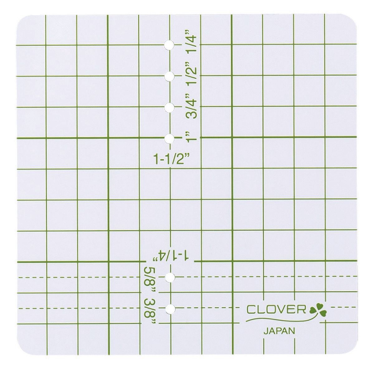Clover MFG Co.Ltd.-Clover Stichführung hellgelb mit Positionierungsschablone_24-9584_