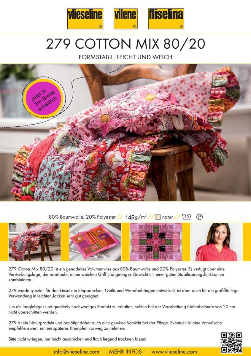 Vlieseline-Volumenvlies 279 Cotton Mix, 3,0x22m_53614151_