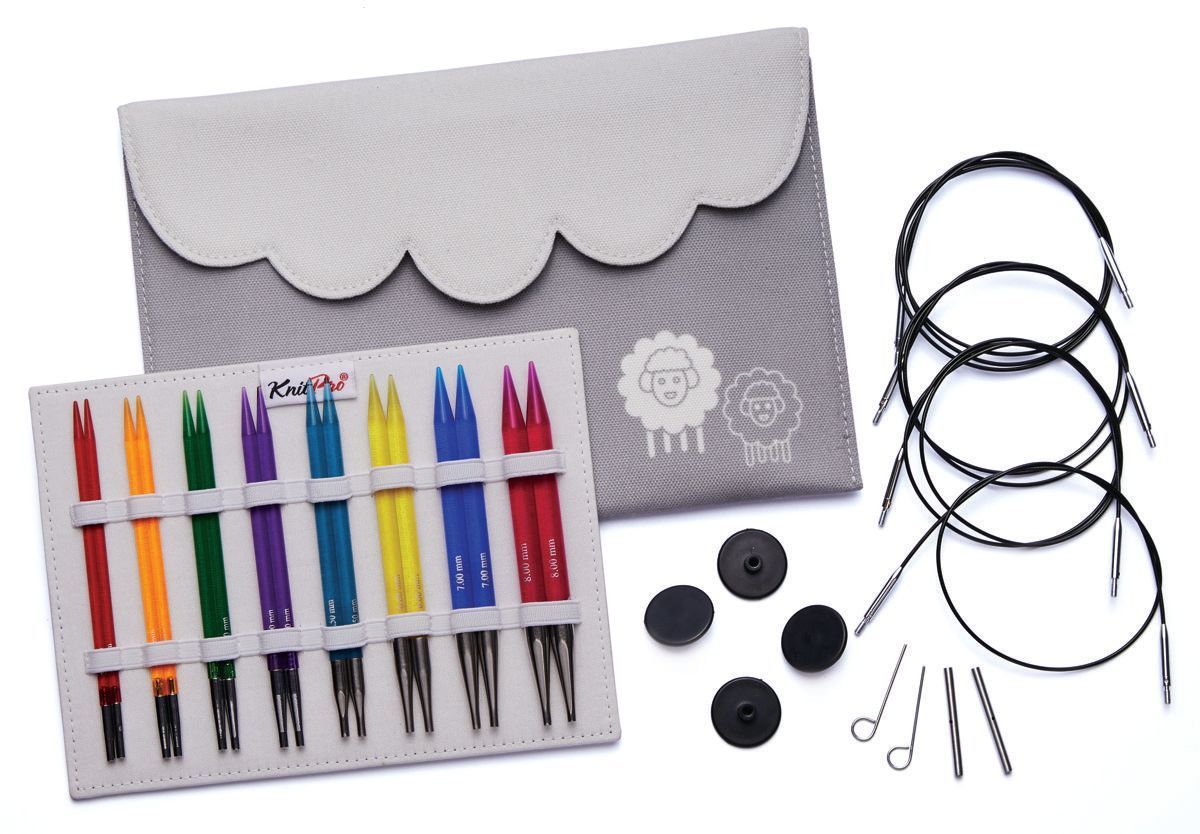 KnitPro Knitting Needle Tips Acryl Multicolor Deluxe Set, B-Stock